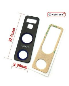 Black Back Camera Lens Glass w- Adhesive for Samsung Note 9
