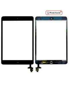 For Black iPad mini 1 Touch Glass Digitizer Screen +IC home button