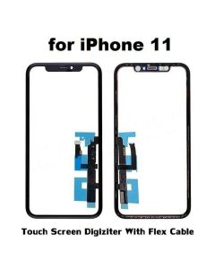 Digitiser Lens glass touchpad for iphone 11 black colour without frame