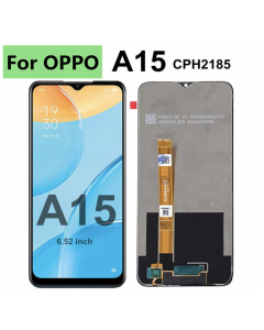 LCD Display glass lens screen panel For OPPO A15 CPH2185,6.52"
