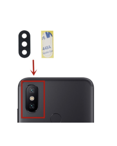 for Xiaomi Mi A2- 6X Back Rear Camera Glass Lens