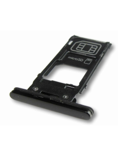 Sony Xperia XZ2 H8316 H8276 Memory Card Holder, Black, SIM and MicroSD Card