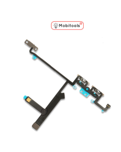 For iPhone XS Volume Button Flex Cable Mute Switch with Metal Brackets
