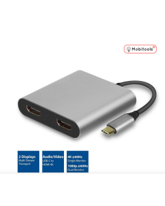 USB C Type C HDMI Port Adapter Dual Monitor Adapter 4K