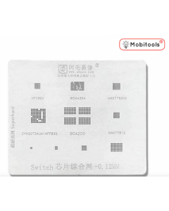 Nintendo Switch IC Chip Solder Prints Reballing Stencil Template