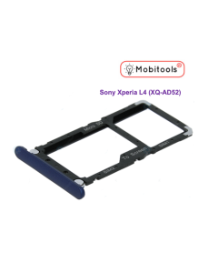 For Sony Xperia L4 (XQ-AD52) Sim tray + MicroSD Tray Holder - BLUE