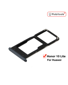 For Huawei Honor 10 Lite HRY-LX1 SIM & SD Card Tray - (Black)