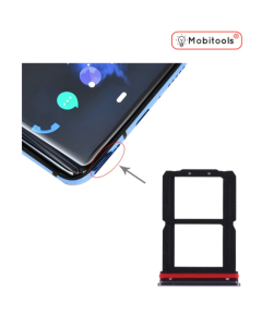 Dual SIM Card Tray Holder Replace Part For OnePlus 7 - Black ( Grey)