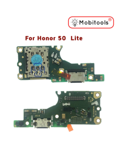 For Honor 50 Lite USB Charge Charging Port Microphone Sim Reader Board