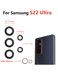 (2 Pack) Back Camera Glass Lens For Samsung S21 Ultra SM-S908