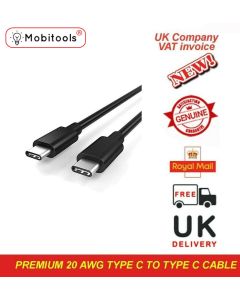 1M C Type-C Charger Cable Data Sync For Apple Macbook White colour