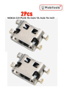 2pcs Micro USB charging port connector socket For Nokia C21 PLUS TA-1424 TA-1426 TA-1431 